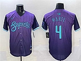 Men's Arizona Diamondbacks #4 Ketel Marte Purple 2025 City Connect Limited Stitched Jersey,baseball caps,new era cap wholesale,wholesale hats